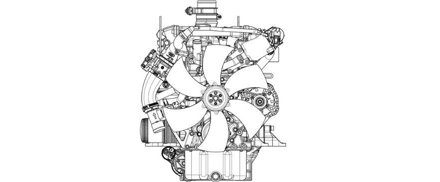 Auxiliary engine diagram for ASA 103 course