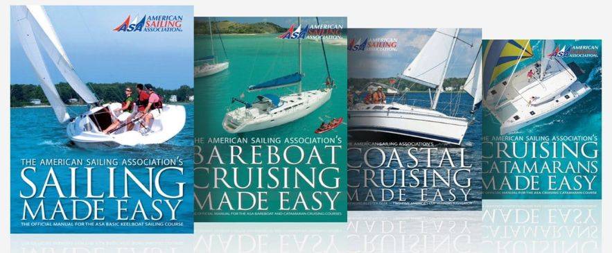 ASA official sailing manuals, including Bareboat Cruising Made Easy