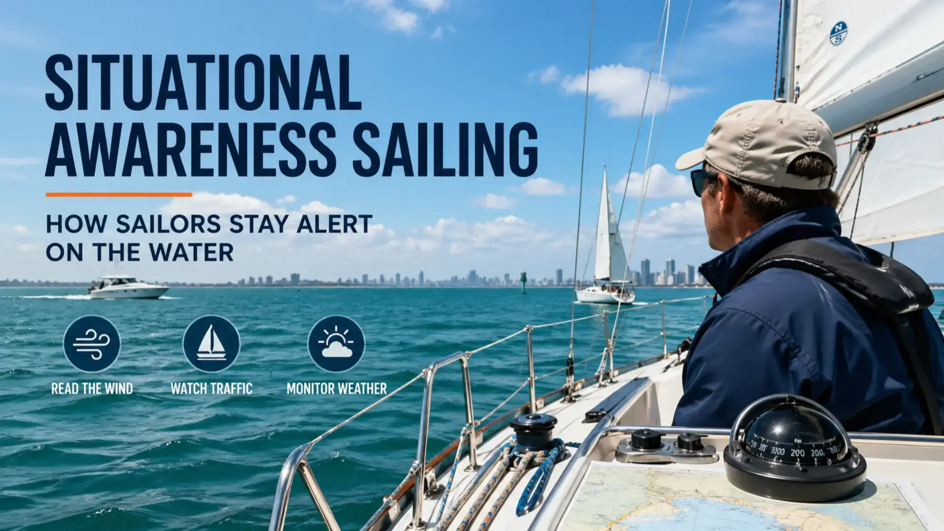 Situational awareness sailing reading wind and water conditions
